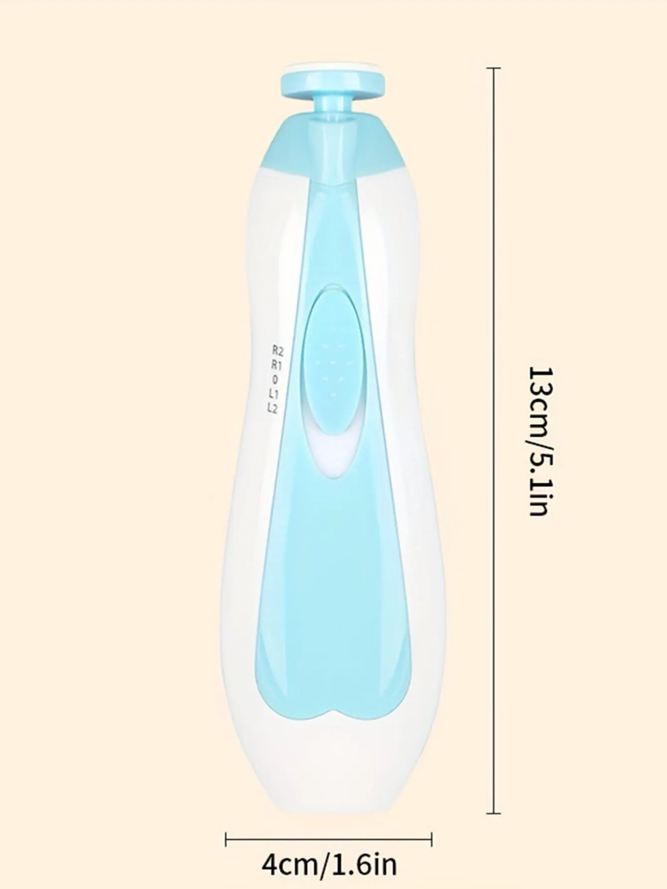 1 Set Baby Electric Nail File With 6 Grinding Heads And Storage Box FD
