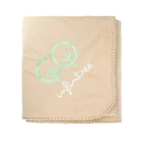 100% Recycled PET Fleece Blanket with Canvas Pouch (Q385111)