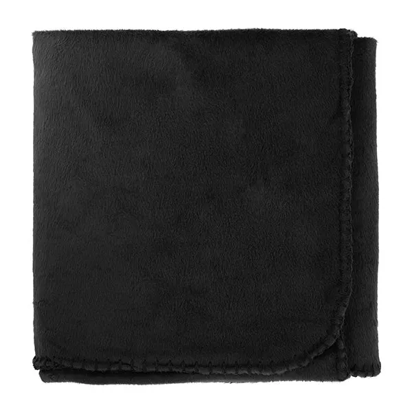 100% Recycled PET Fleece Blanket with Canvas Pouch (Q385111)
