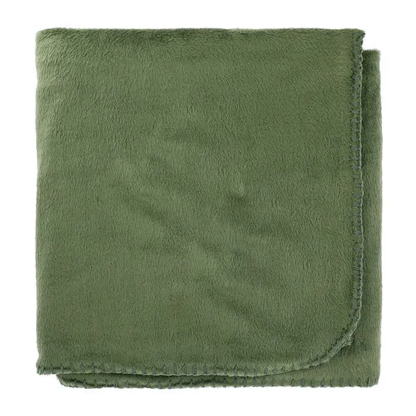 100% Recycled PET Fleece Blanket with Canvas Pouch (Q385111)