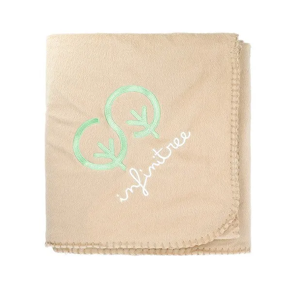 100% Recycled PET Fleece Blanket with Canvas Pouch (Q385111)