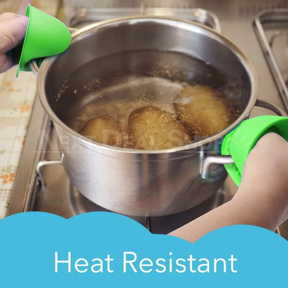2 Packs - Silicone Heat insulation Mini Gloves