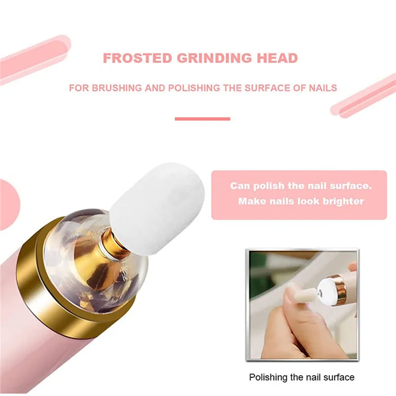 5 in 1 Electric Nail Drill Machine with Light Nail Grinder Polishing