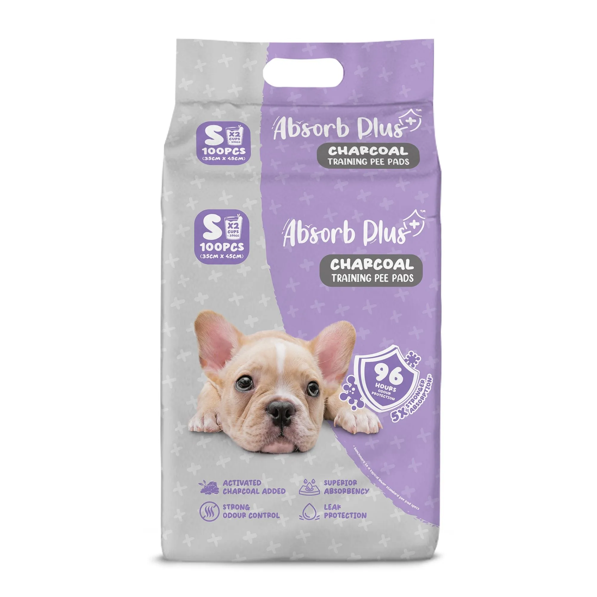 Absorb Plus Charcoal Pee Pad Pet Sheets - S (100pcs) | 35cm x 45cm