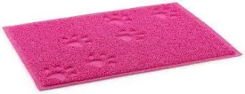 Ancol Dog Feeding Mat Non-Slip Paw Design - Pink- 40x30cm