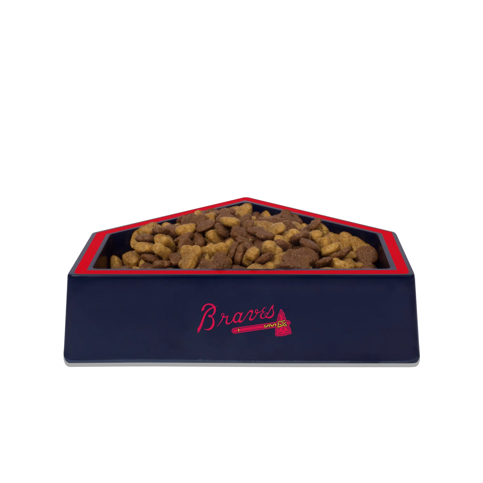 ATLANTA BRAVES HOME PLATE DOG BOWL