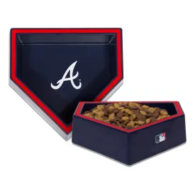 ATLANTA BRAVES HOME PLATE DOG BOWL