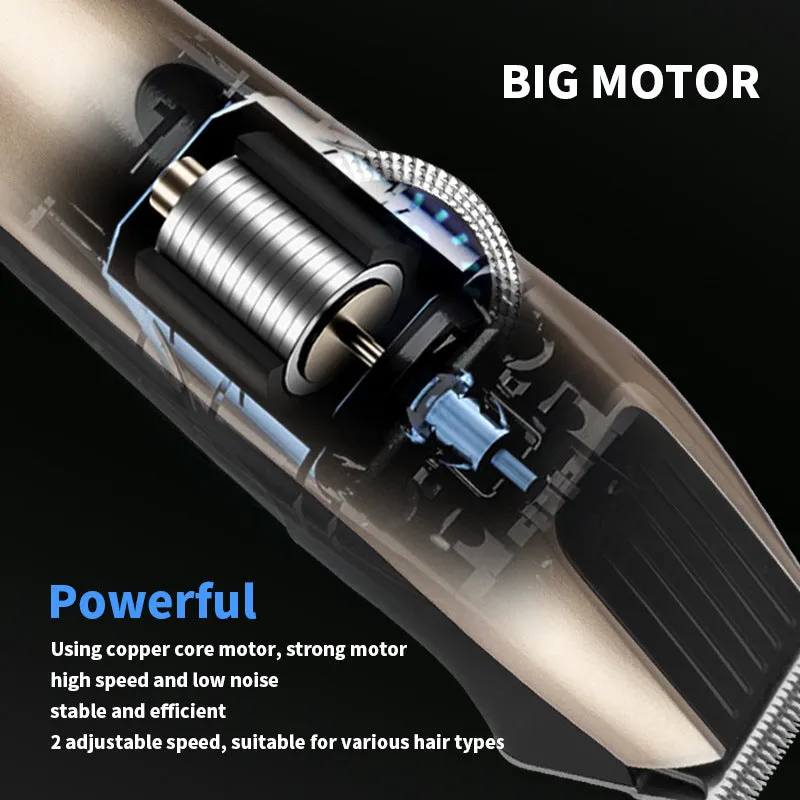 Axrot Hair Cutting Machine Professional Rechargeable Barber Hair Clippers Electric Hair Trimmers Cordless for Men