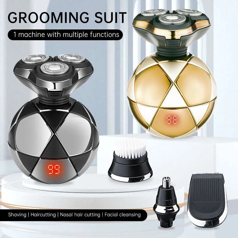Axrot Razor 3D LCD Display Shaver Trimmer Rechargeable Mini Beard Razor