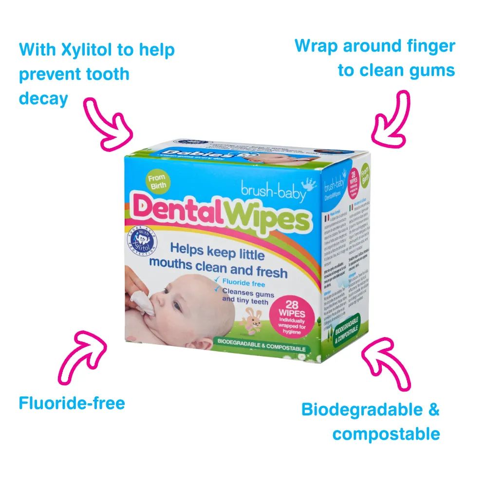 Baby DentalWipes™ | Baby Gum & Tooth Wipes - 6 Pack