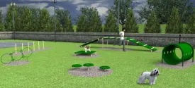 BarkPark by Ultrasite Small Dog Park Kit