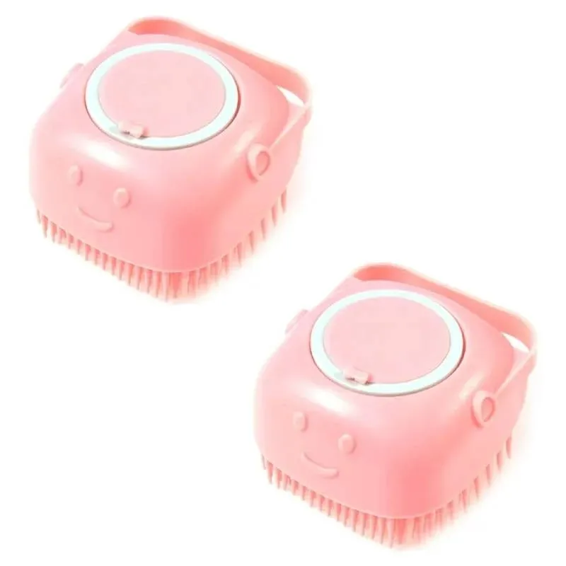 🧼🧼Bathroom 🐶Horse Dog Cat🐱 Bath Brush Massage Gloves Soft Safety Silicone Comb Pet Accessories❤️