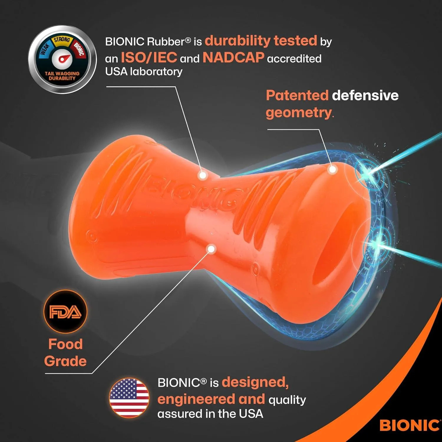 Bionic Rubber Dog Bone