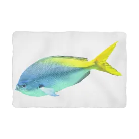 Blue Yellow Fish Sublimation Pet Blanket