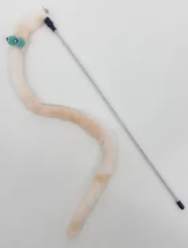 Cat Toys On a Stick,Cat Toy Wand&String Cat Toy-Cat Snake Toy, Long Cat Wand&Fuzzy Cat Toys,Interactive Toy for Teaser Play and Chase Exercise with Kitten (Color 2)