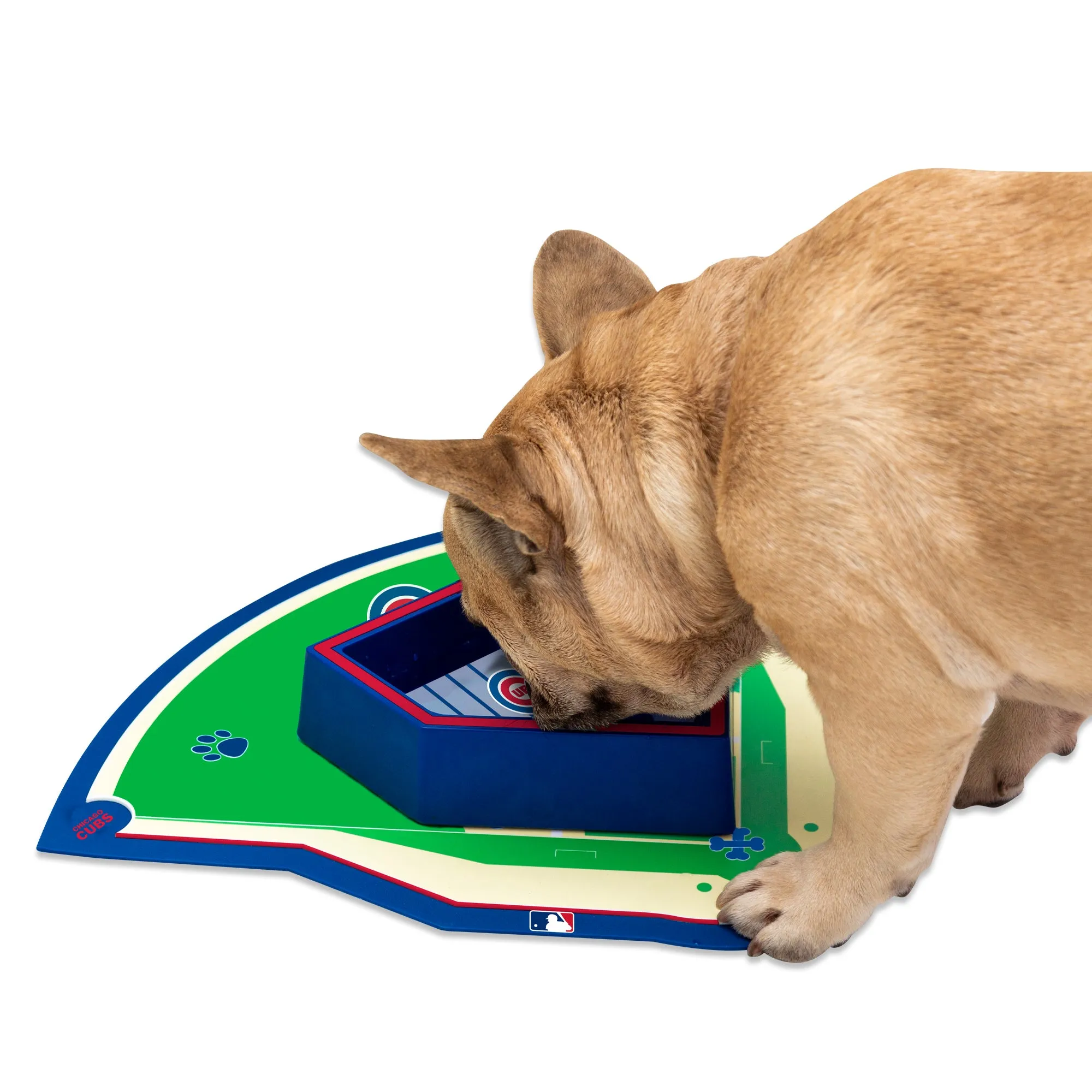 CHICAGO CUBS HOME PLATE DOG BOWL