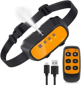 Citronella Dog Collar with Remote, Auto Bark Collar with Spray Beep Training Modes, Adjustable 3 Spray Levels, Rechargeable for 2 Dogs Citronella Dog Collar with Remote, Auto Bark Collar with Spray Beep Training Modes, Adjustable 3 Spray Levels, Rechargeable for 2 Dogs