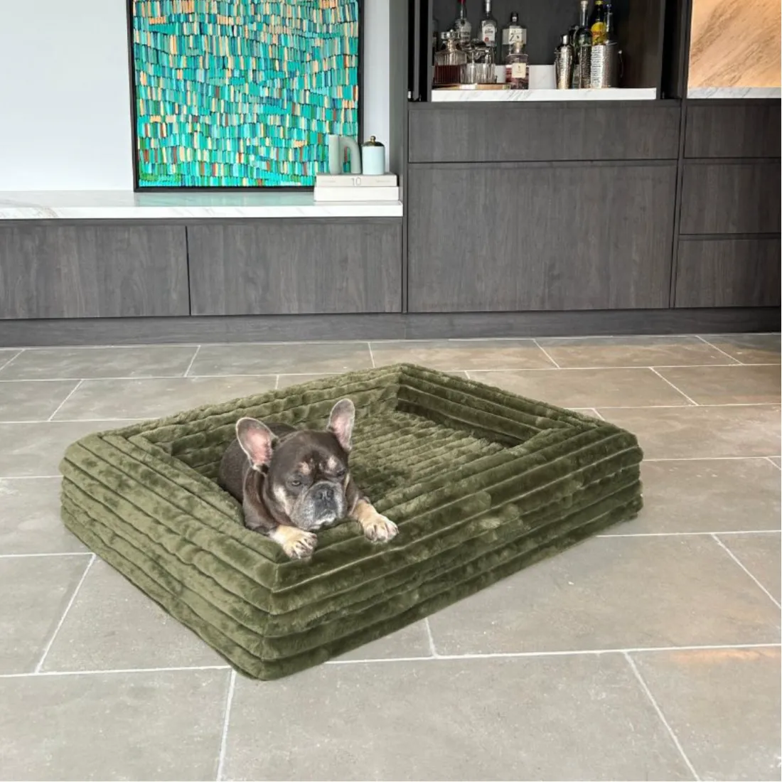 Dazy Dog Orthopedic Memory Foam Dog Bed Puffer Fern