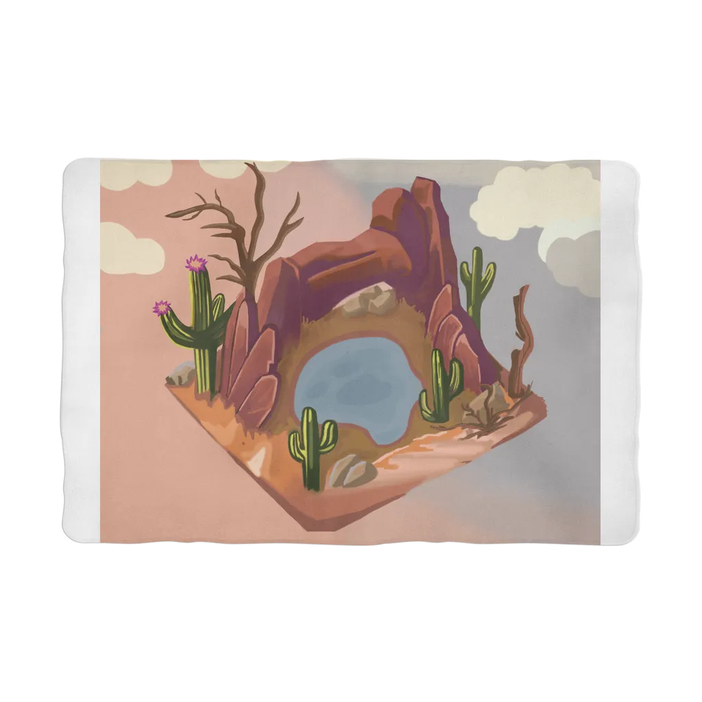 Desert Rocks Sublimation Pet Blanket
