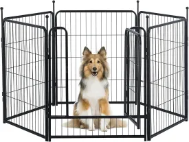 Dog Playpen,Portable Outdoor Dog Fence, Dog Playpen for Large/Medium/Small Dogs, Dog Fences for The Yard,with Doors Foldable Metal (32 inch, 06 Panels) Dog Playpen,Portable Outdoor Dog Fence, Dog Playpen for Large/Medium/Small Dogs, Dog Fences for The Yard,with Doors Foldable Metal (32 inch, 06 Panels)