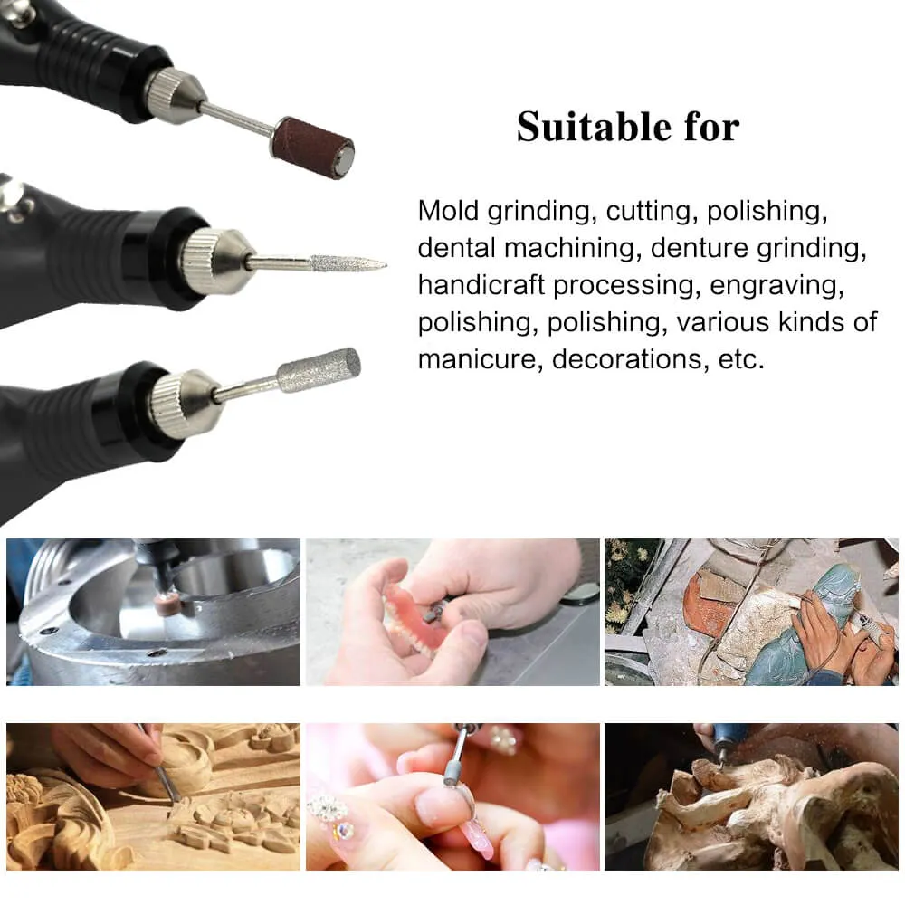 Electric Mini Drill Grinder Kit Rotary Polishing Carving DIY Tool
