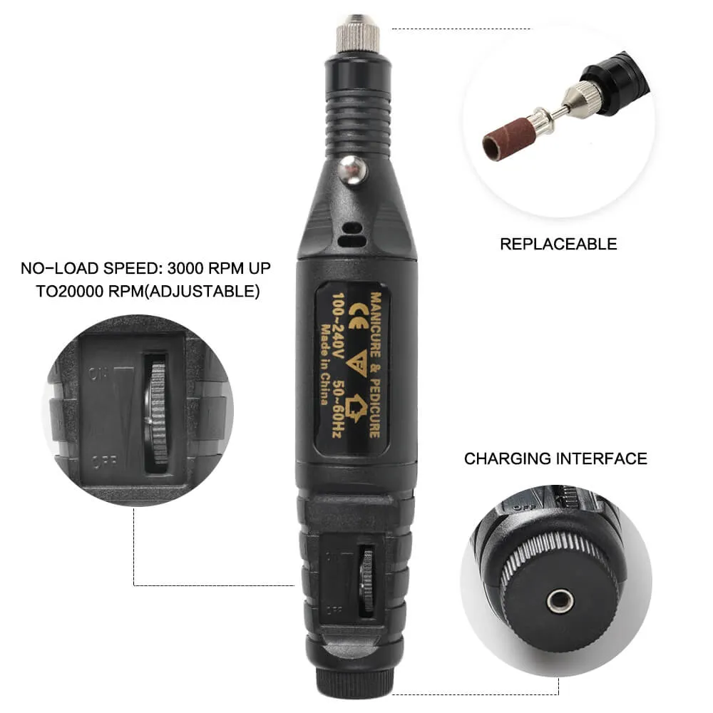 Electric Mini Drill Grinder Kit Rotary Polishing Carving DIY Tool