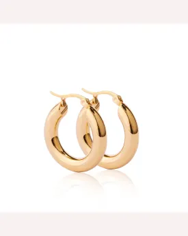 Ever Jewellery Hustle Hoop Earrings - Gold