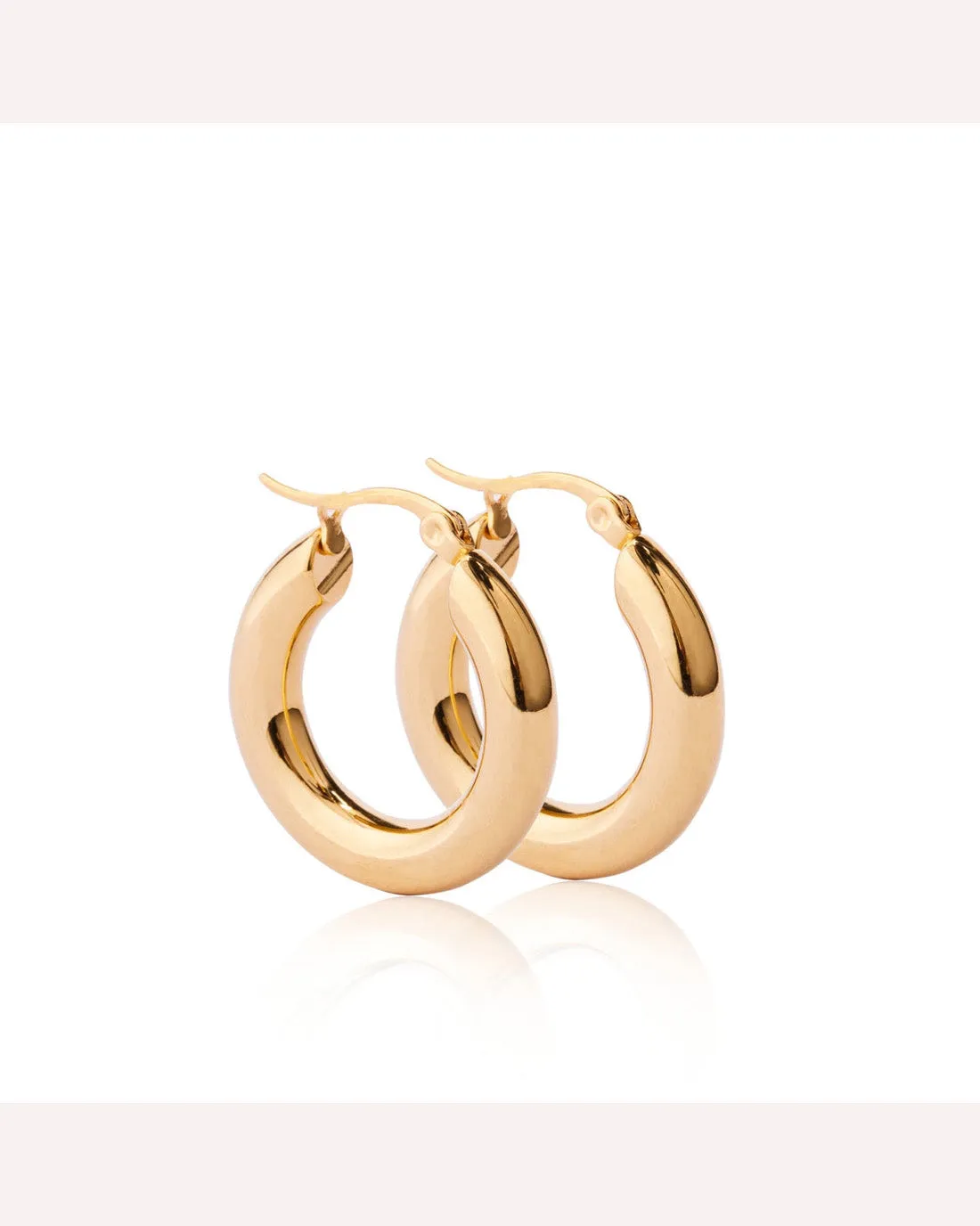 Ever Jewellery Hustle Hoop Earrings - Gold