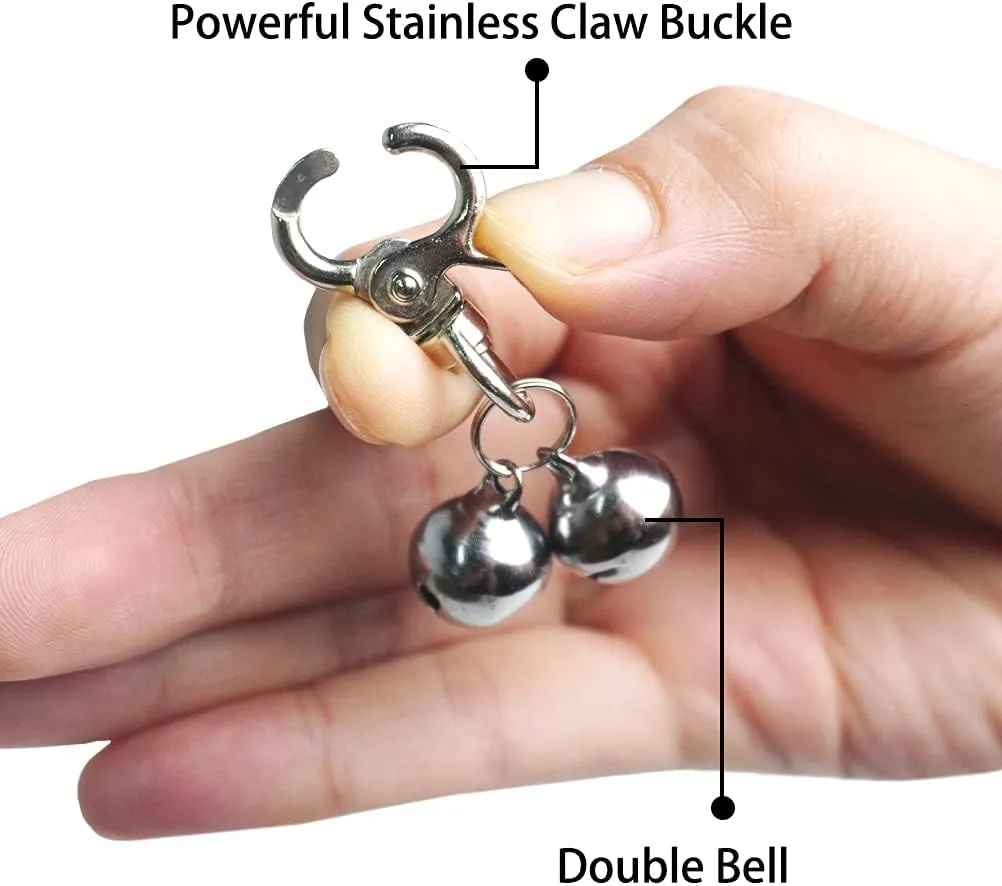EXPAWLORER Cat Bell 2 Pack - Dog Collar Bells Loud, Pet Charm Accessories Jingle Pendants Jewelry Ornament Cartoon Shaped Neck Decoration for All Breeds