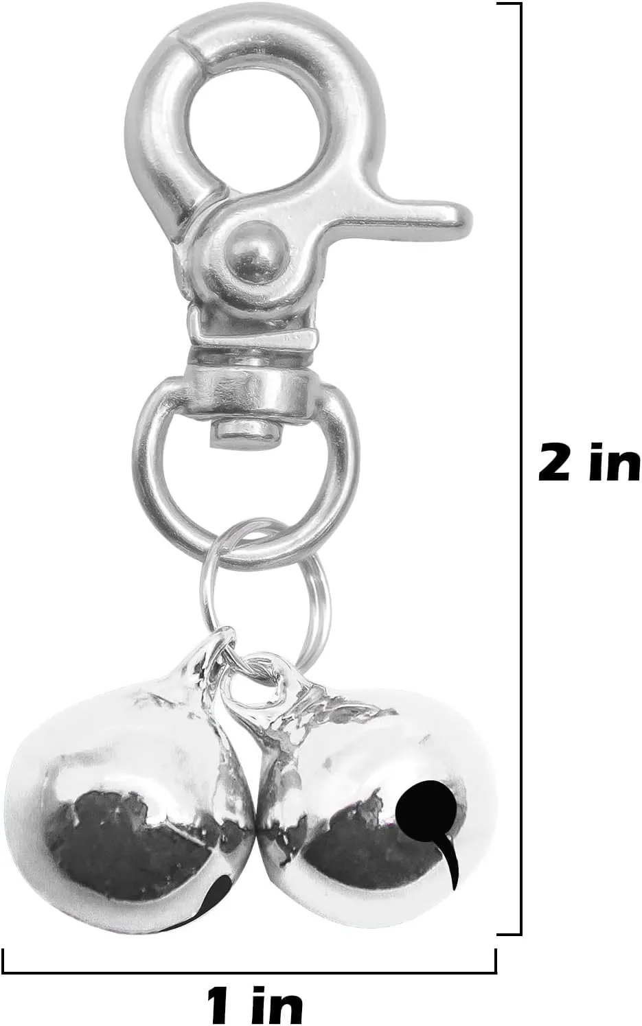 EXPAWLORER Cat Bell 2 Pack - Dog Collar Bells Loud, Pet Charm Accessories Jingle Pendants Jewelry Ornament Cartoon Shaped Neck Decoration for All Breeds