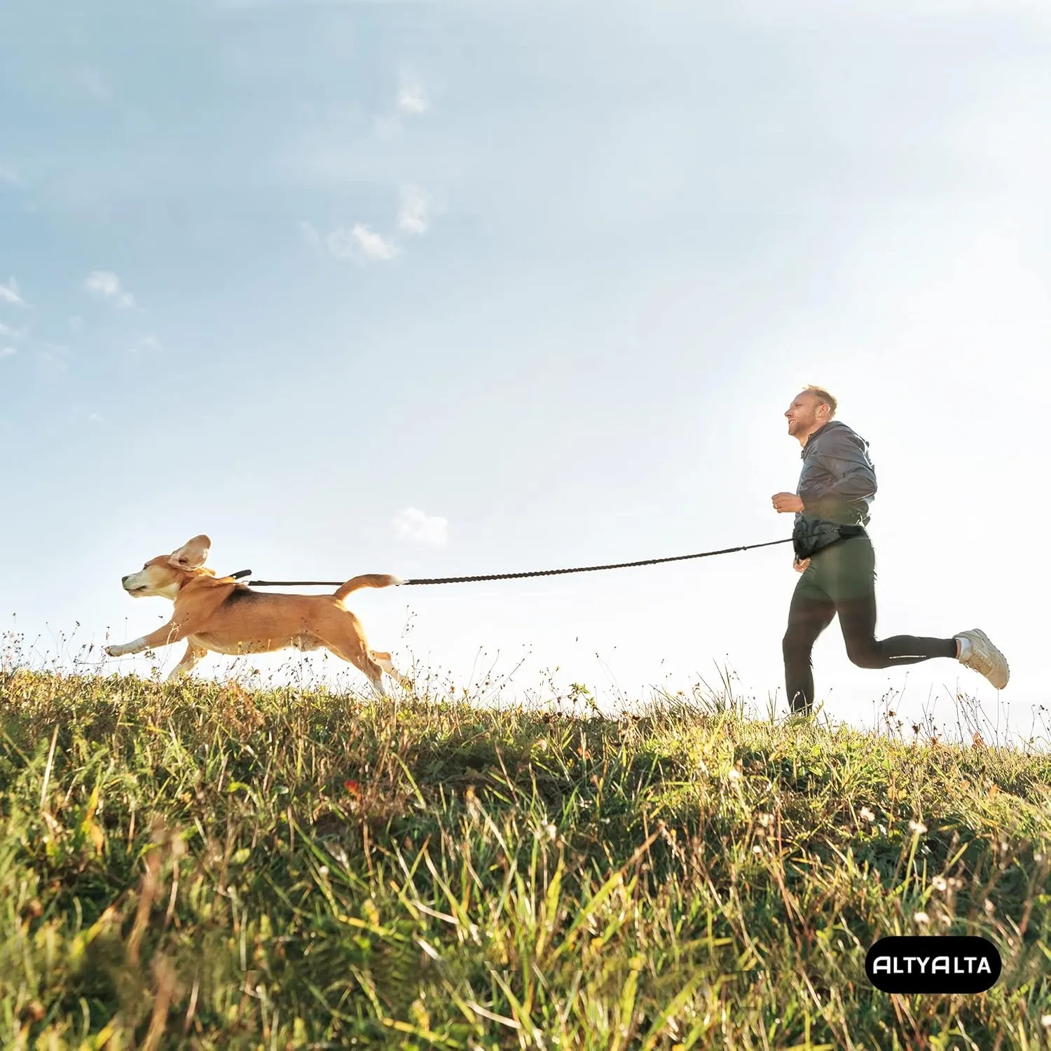 EZ Dog Walking Fanny Pack, Dog Training Treat Pouch, Easy for Walking with Dogs, Belt Bag with 6 Pockets and Waste Bag Dispenser