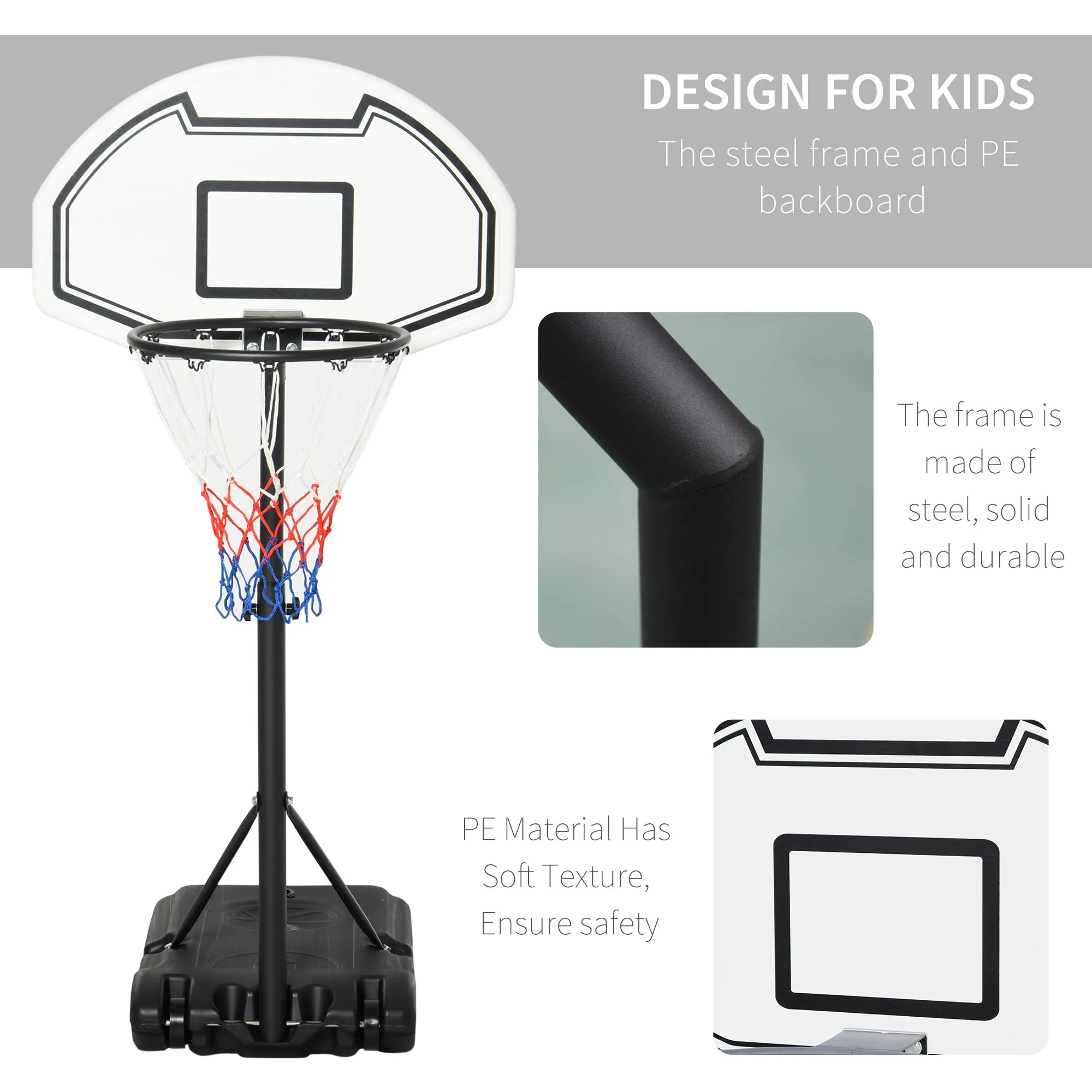 HOMCOM Basketball Hoop Stand