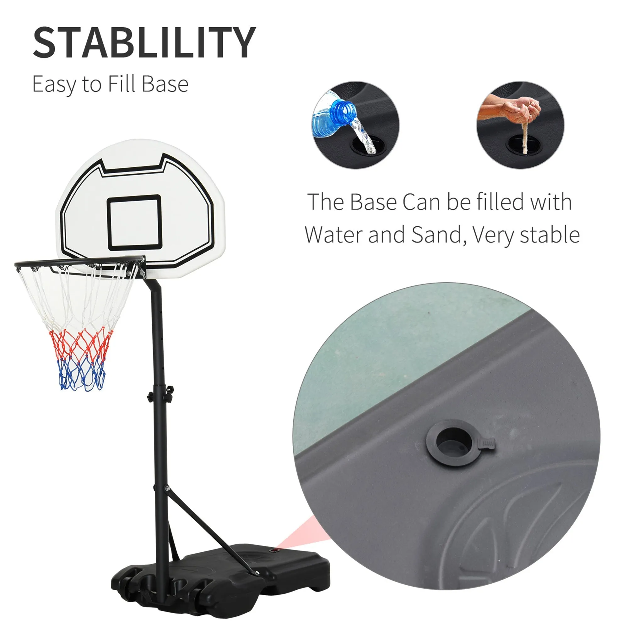 HOMCOM Basketball Hoop Stand