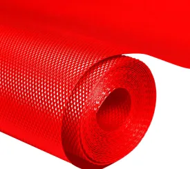 Kuber Industries Multipurpose Textured Super Strong Anti-Slip PVC Mat Liner (CTKTC40255, Red, 5 Meter Roll, 45X500 cm)