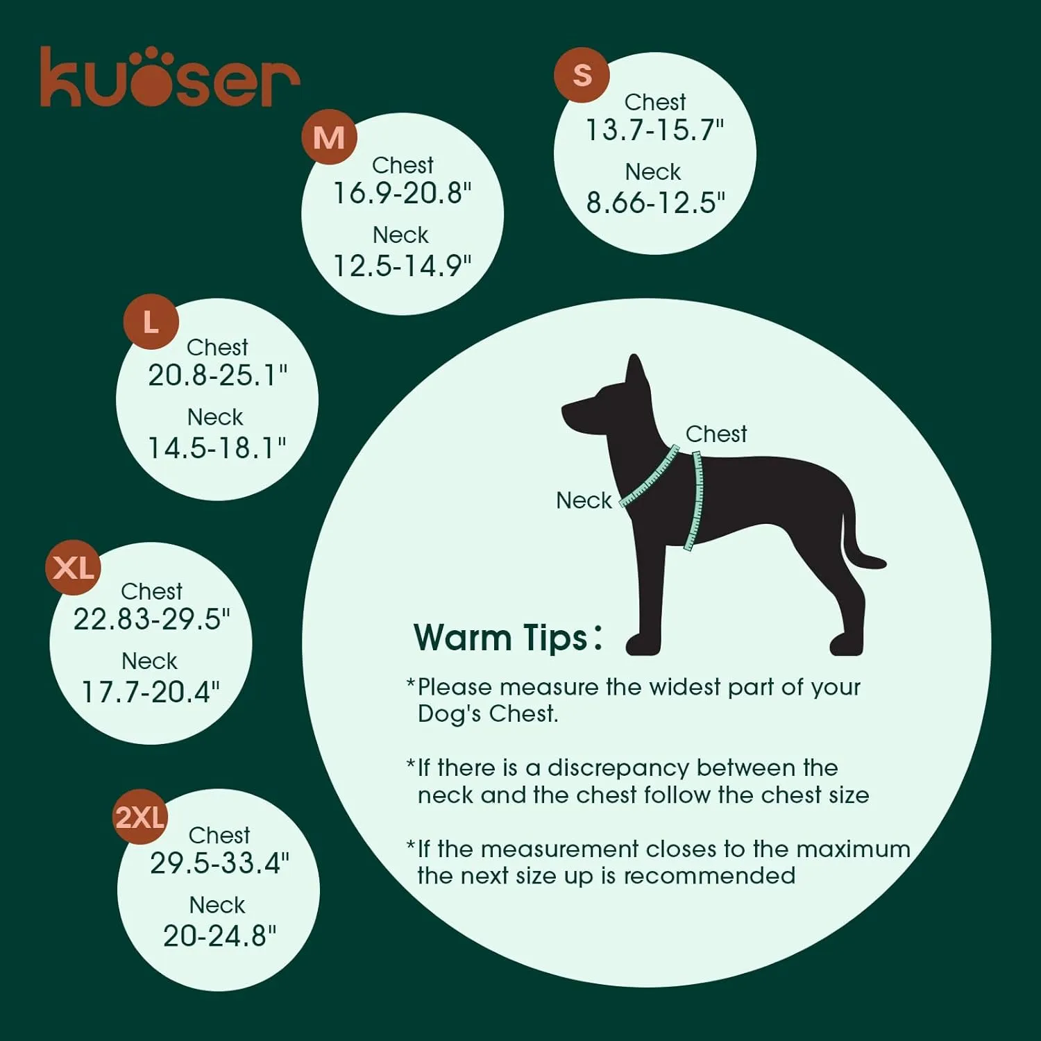 Kuoser Dog Cooling Vest Harness, Small Dog Cooler Jacket with Adjustable Buckle for Outdoor Beach, Hiking, Training Green M