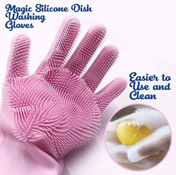 Magic Silicone Dish Washing Gloves