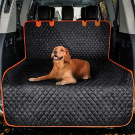 MIXJOY Waterproof SUV Cargo Liner for Dogs, Pet Cover Mat With Bumper Flap Protector, Nonslip Seat Cover for Trunk Sedans Vans, Universal Fit (90" L x 55" W)