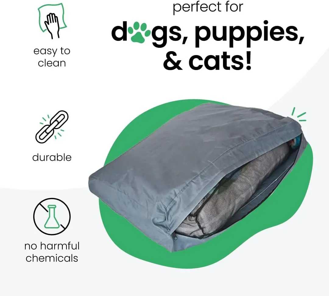 Molly Mutt Water-Resistant Dog Bed Liner, Polyester Bed Liner for Dogs, Easy to Clean, Gray, Huge, 36x 45x 4.75