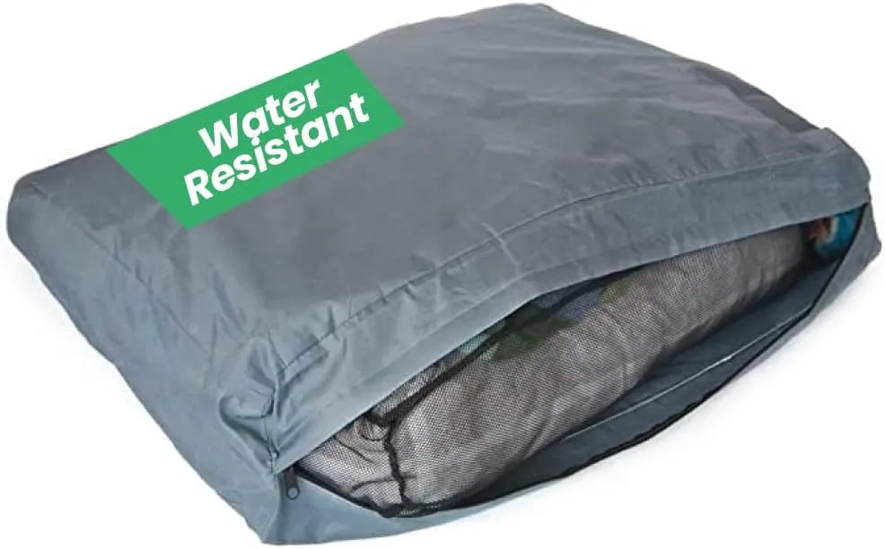 Molly Mutt Water-Resistant Dog Bed Liner, Polyester Bed Liner for Dogs, Easy to Clean, Gray, Huge, 36x 45x 4.75
