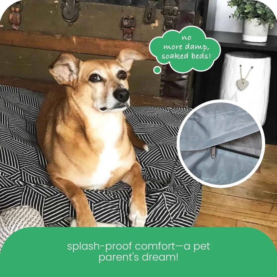 Molly Mutt Water-Resistant Dog Bed Liner, Polyester Bed Liner for Dogs, Easy to Clean, Gray, Huge, 36x 45x 4.75