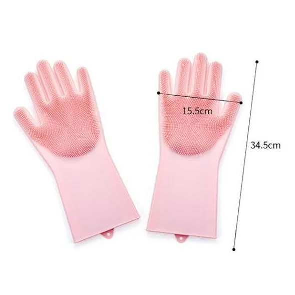 Multi-purpose Magic Silicone Dish Washing Scrubber Cleaning Gloves