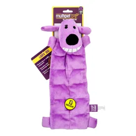 Multipet Loofa Squeaky Mat and Plush Dog Toy - 12" Inches