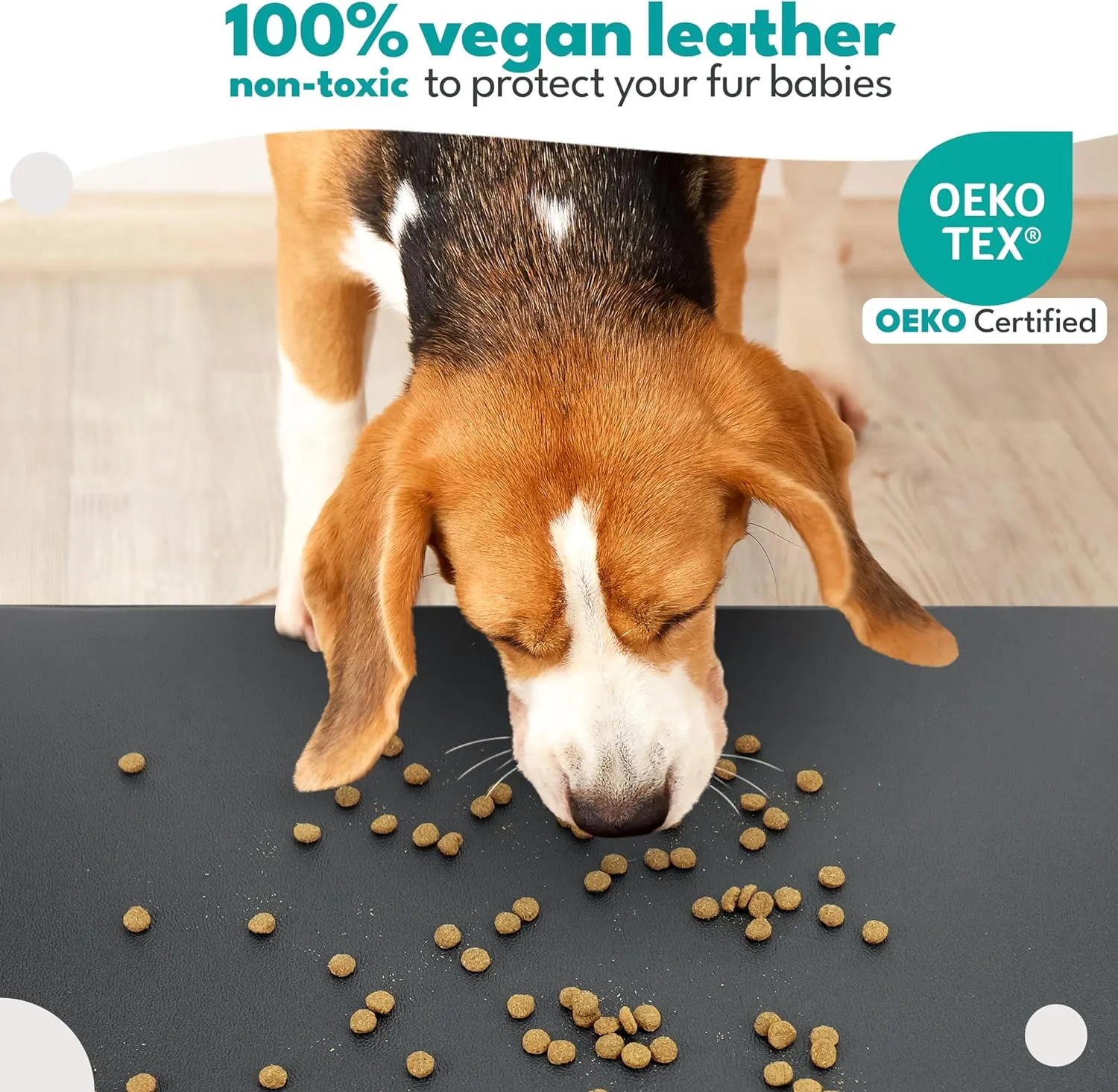 Noir Pet Food Mat