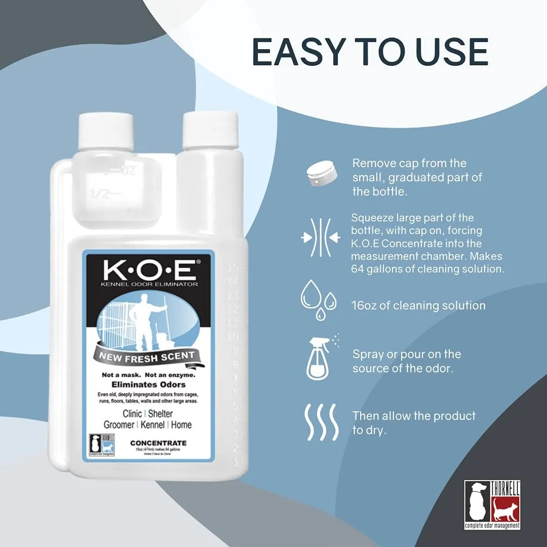 Odorcide, Thornell KOE Kennel Odor Eliminator Concentrate