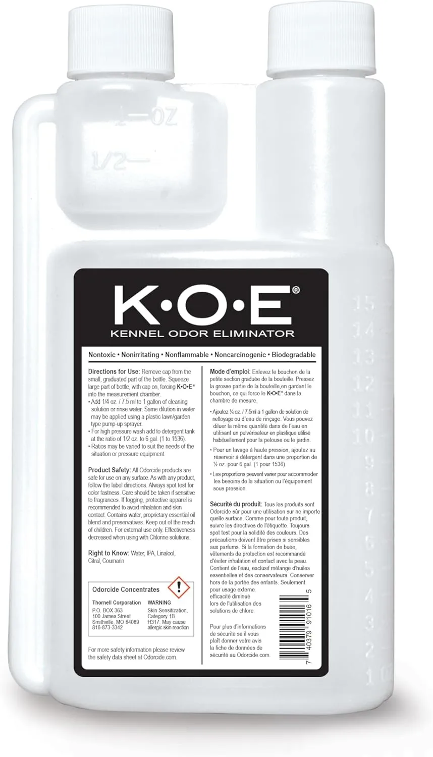 Odorcide, Thornell KOE Kennel Odor Eliminator Concentrate