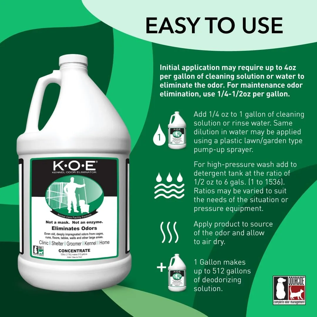 Odorcide, Thornell KOE Kennel Odor Eliminator Concentrate