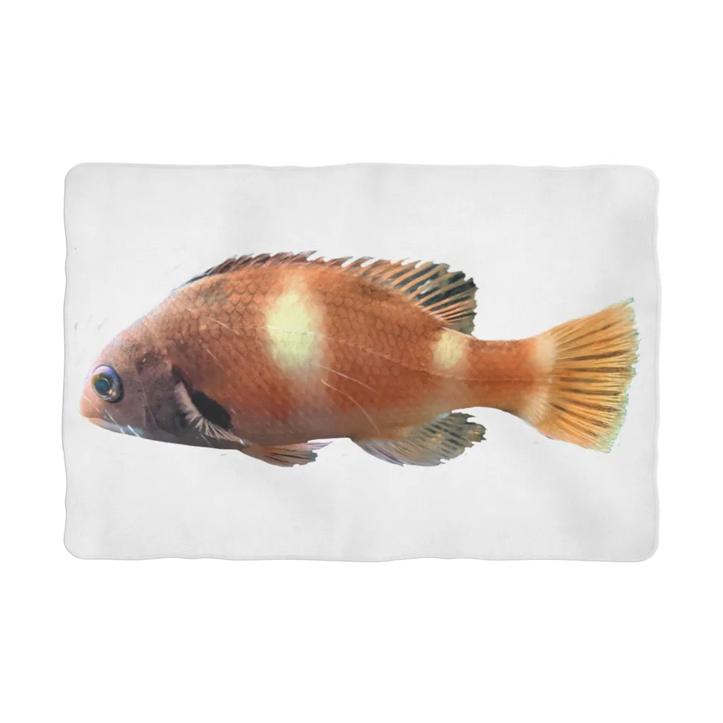 Orange Fish Sublimation Pet Blanket