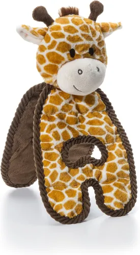 Outward Hound by Charming Pet Cuddle Tugs Giraffe Plush Squeaky Dog Toy