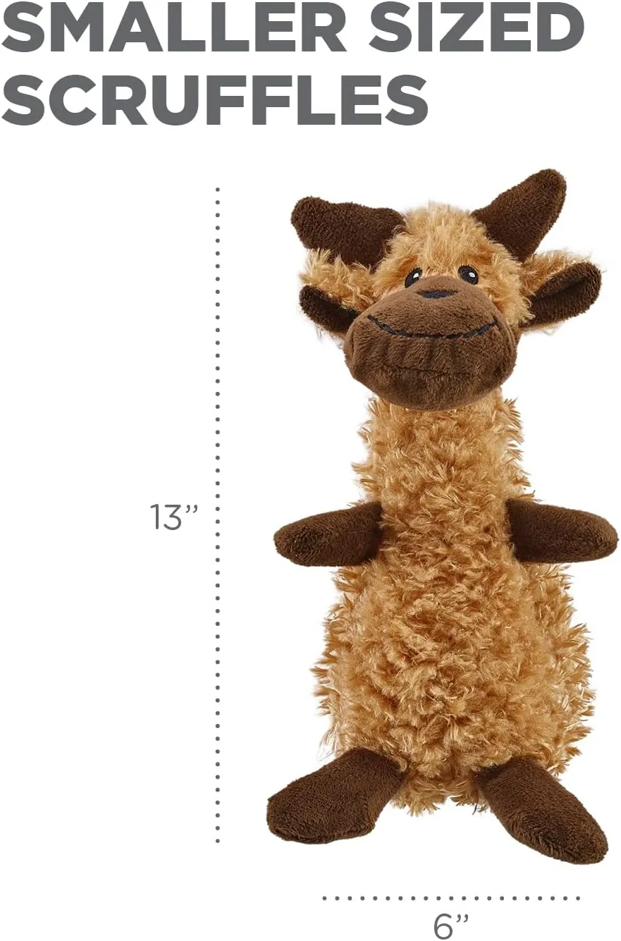 Outward Hound Scruffles Moose Plush Squeaky Dog Toy, Small