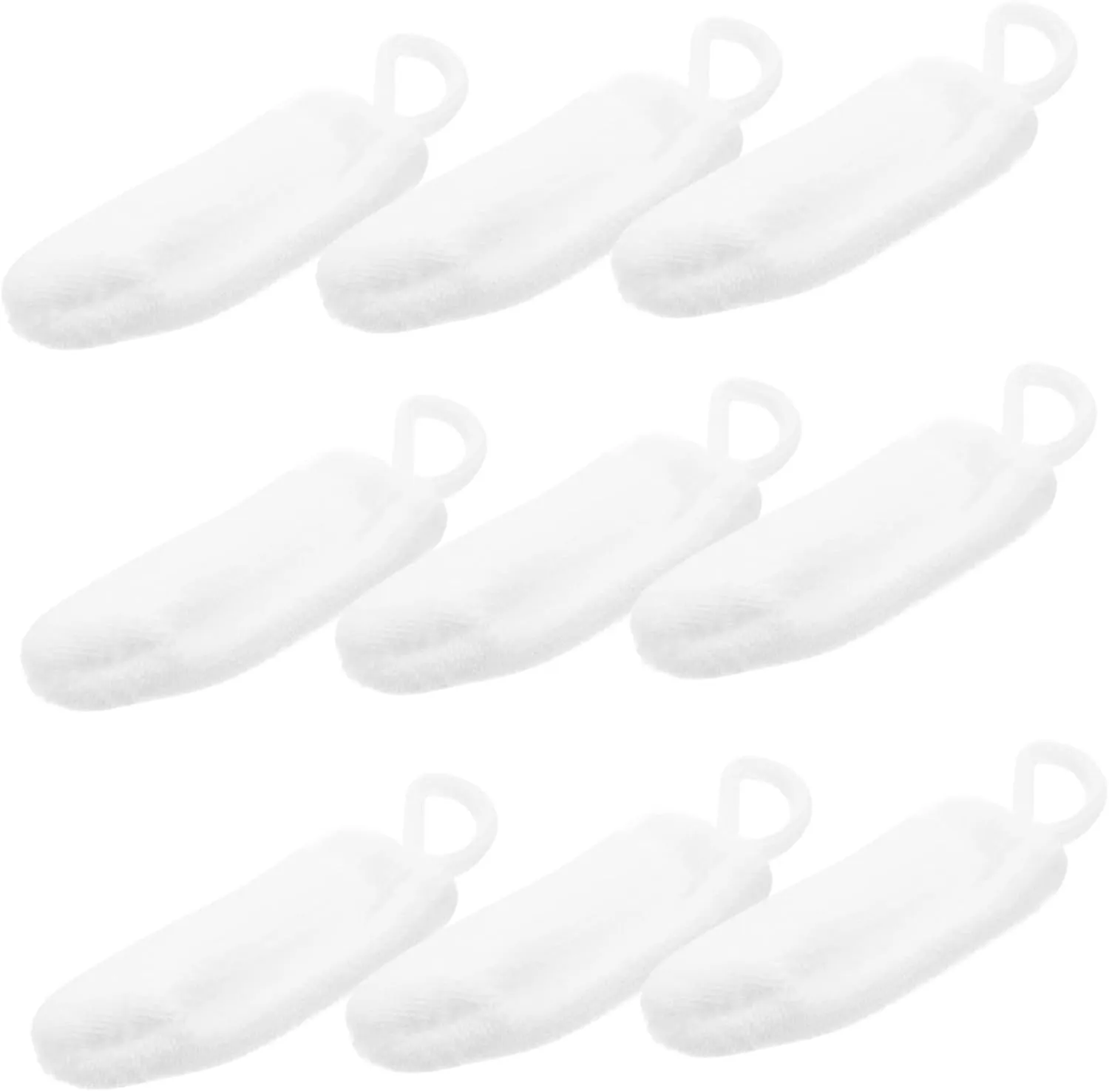 Pet Cleaning Gloves 10pcs Nylon Finger Toothbrush for Dogs Cats Tooth Brush for Small Dogs Gentle on Gums